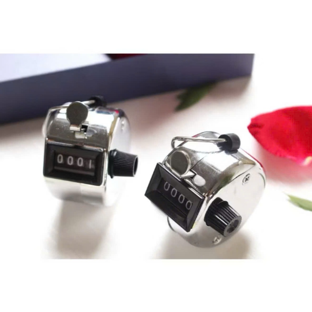 Đếm Số Lượng Cầm Tay 4 Số Cơ Học Inox - Sản Phẩm Ngành May Loại Tốt