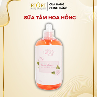 Sữa tắm dưỡng thế hương hoa hồng RIORI HANA ROSE SHOWER GEL ROSE làm sạch dịu nhẹ, lưu hương lâu (500ml - 1000ml)