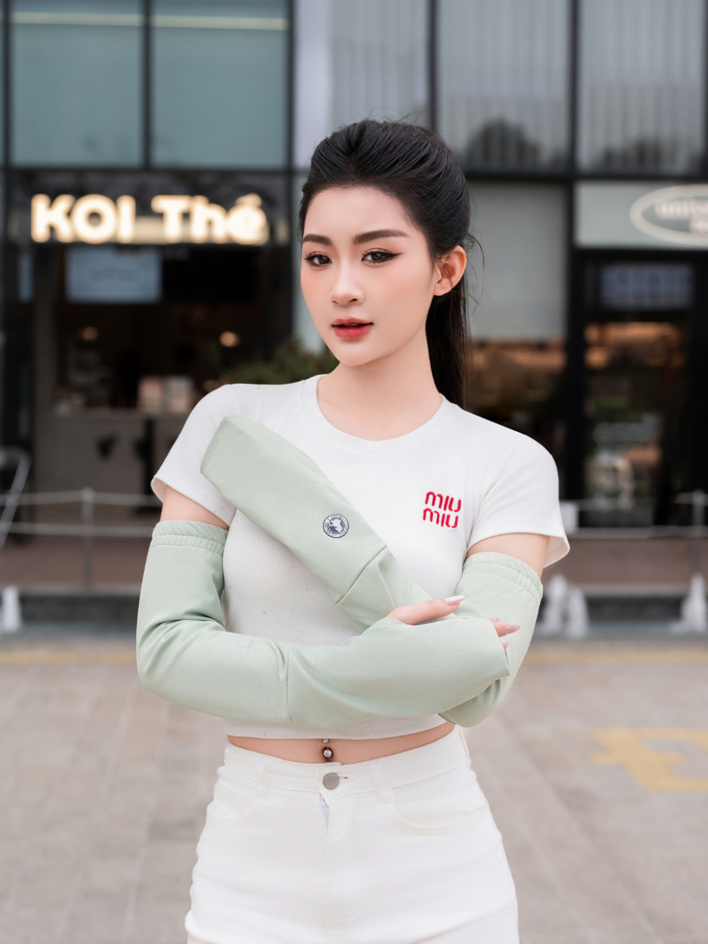 Ảnh Găng Tay Chống Nắng Coolair Laroma| UPF50+ | Vải Thơm | Làm Mát | Thời Trang | Đa Dụng 1