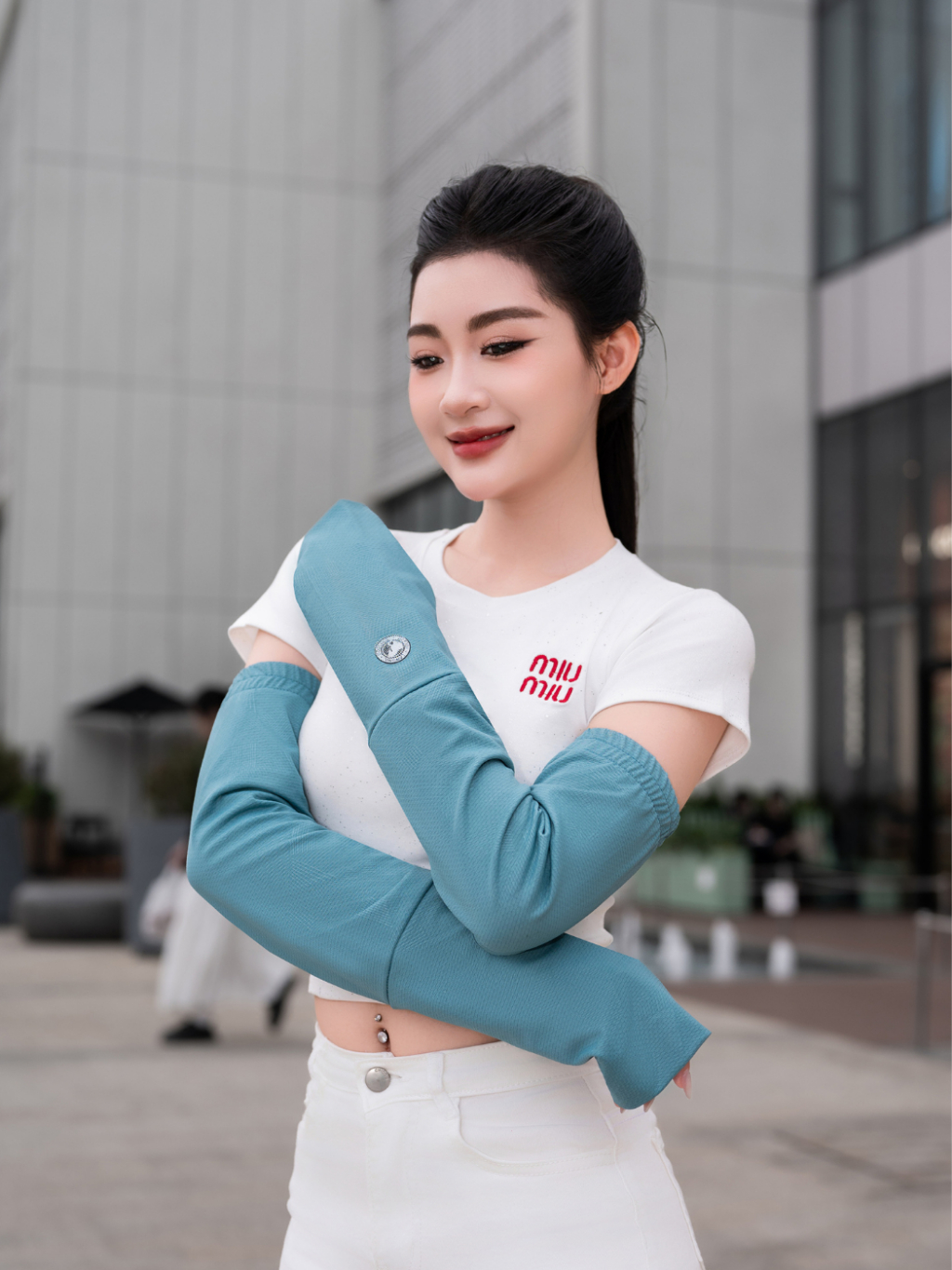 Ảnh Găng Tay Chống Nắng Coolair Laroma| UPF50+ | Vải Thơm | Làm Mát | Thời Trang | Đa Dụng 3