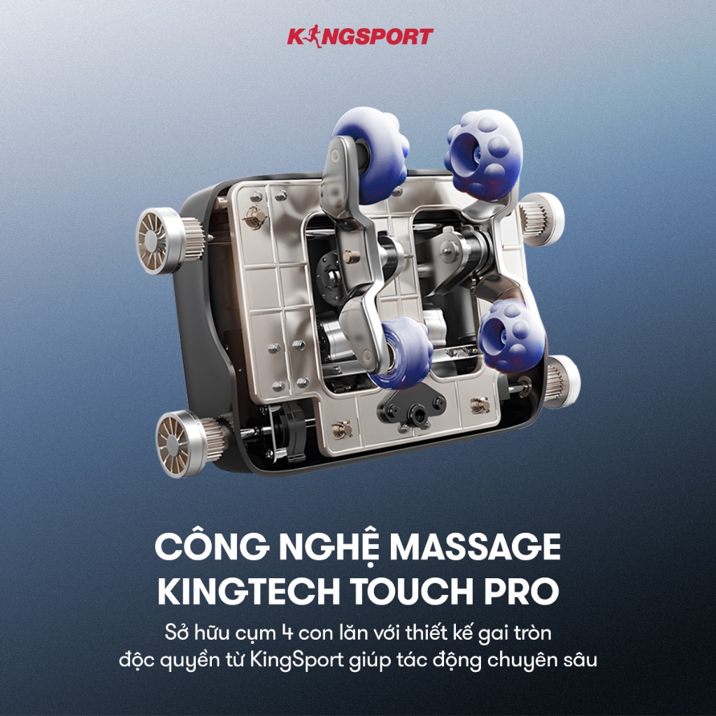 Ghế massage KINGSPORT Standard G15 NEW công nghệ Kingtech Touch Pro, massage kéo giãn toàn thân