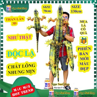 [ĐỘC LẠ] THÚ BÔNG CON THẰN LẰN  TẮC KÈ THẠCH SÙNG 3D ĐẸP NHƯ THẬT làm quà tặng - doll toy đồ chơi