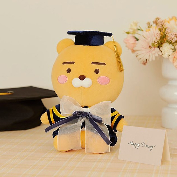 Ảnh Gấu bông tốt nghiệp Choonsik, Ryan mặc áo cử nhân| Quà tặng tốt nghiệp dễ thương - Kakao Friends Chính Hãng 1