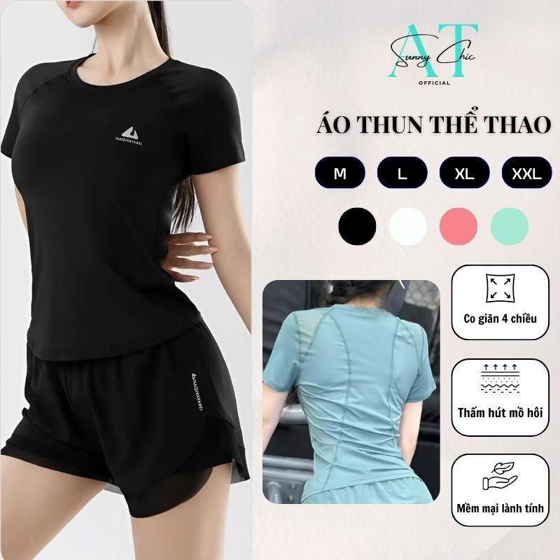 Bộ đồ thể thao nữ SUNNYCHIC đồ tập gym nữ, đồ chạy bộ, chơi pickleball thoải mái, thoáng mát [SC1]