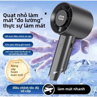 Quạt cầm tay mini tốc độ gió mạnh siêu mát, nhỏ gọn tiện lợi, thiết kế nhỏ nhẹ, dễ dàng cầm nắm