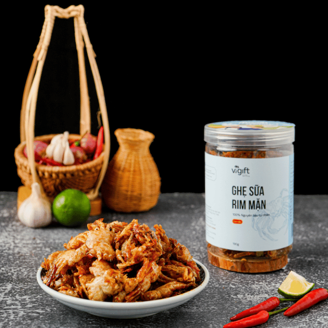 Ghẹ Sữa Rim Mặn Vigift Đặc Sản Đà Nẵng Làm Quà_Đậm Đà Giòn Tan | Shopee ...