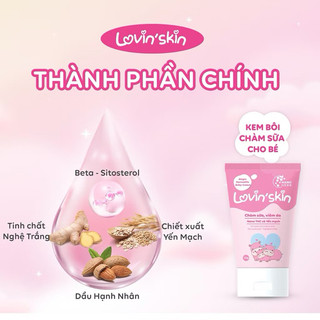 Kem Viêm Da, Chàm Sữa Cho Bé LOVIN'SKIN 30g Hỗ Trợ Dịu Ngứa, Giảm Bong Tróc, Dưỡng Ẩm Da