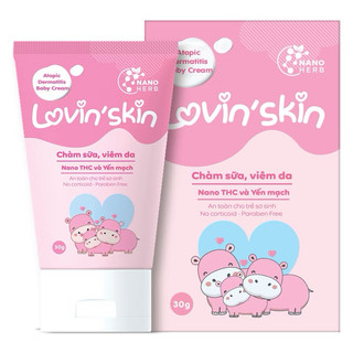 Kem Viêm Da, Chàm Sữa Cho Bé LOVIN'SKIN 30g Hỗ Trợ Dịu Ngứa, Giảm Bong Tróc, Dưỡng Ẩm Da