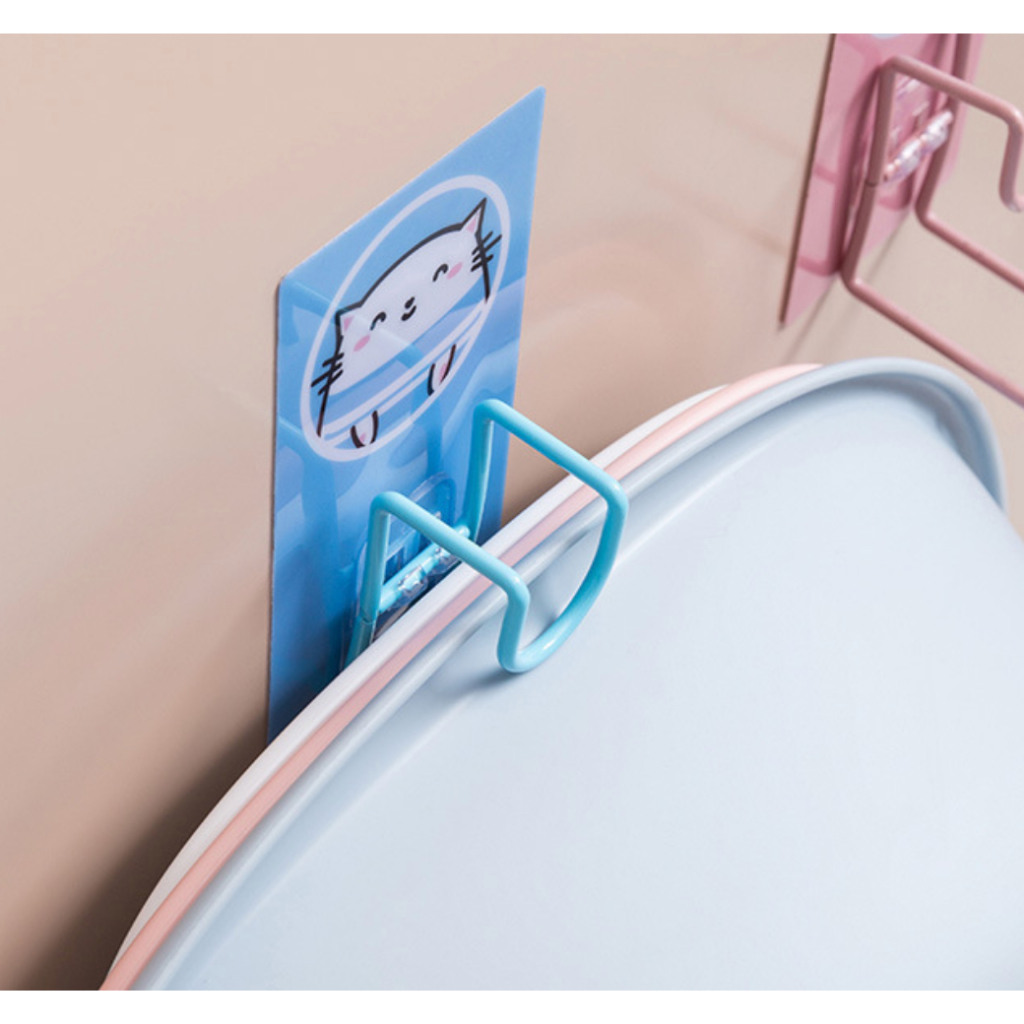 [GIÁ SIÊU RẺ] - Móc treo thau chậu siêu tiện lơi- Hình hoạt hình inox– Không Khoan – Chịu Lực Tốt – Tiện Gọn Nhà Tắm