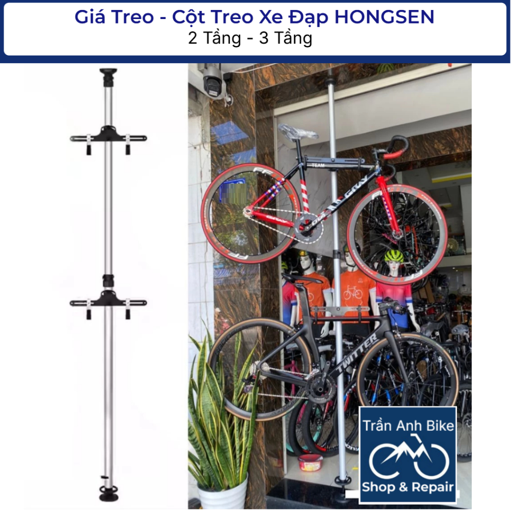 Giá Treo Xe 2 Tầng 3 Tầng - Cột Treo Xe Đạp HONGSEN | Shopee Việt Nam