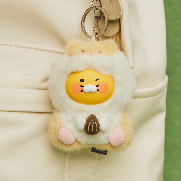 Ảnh Móc khóa thú bông Choonsik FRIENDZOO Kakao Friends chính hãng | Thỏ, Gà con, Hamster mini dễ thương 2