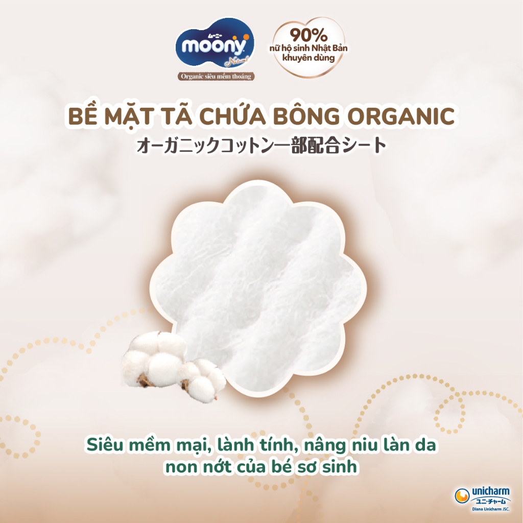 Ảnh [TẶNG KÈM TÚI ĐA NĂNG THỜI TRANG] Combo 2 Tã quần Moony Natural M46/L36/XL32 4