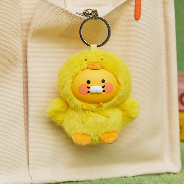 Ảnh Móc khóa thú bông Choonsik FRIENDZOO Kakao Friends chính hãng | Thỏ, Gà con, Hamster mini dễ thương 1