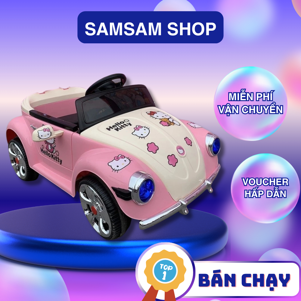 Xe Ô Tô Điện Trẻ Em Hello Kitty Siêu Dễ Thương Cho Bé Gái Từ 1-5 Tuổi ...