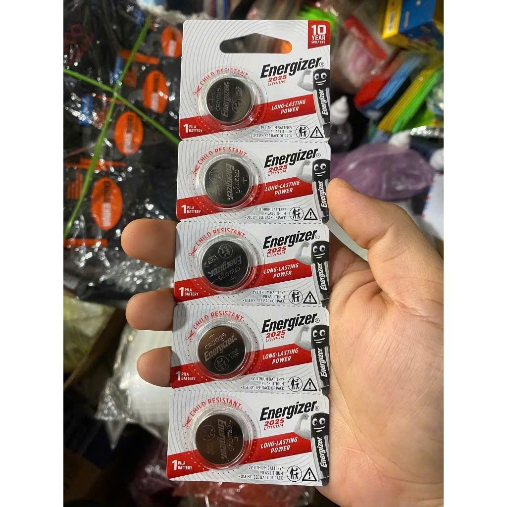 Vỉ 5 Viên Pin CR2032 / CR2025 ENERGIZER 3V Hàng chính hãng