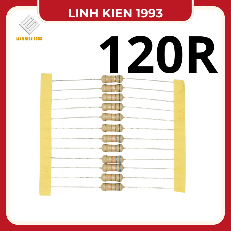 10 CON Điện trở 120R 120ohm 1/4 wat hàng chính hãng taiwan | Shopee ...