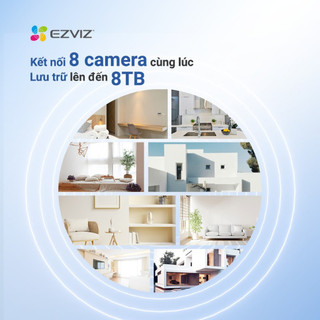 Đầu ghi camera EZVIZ X5S Không Dây - Hỗ trợ ONVIF, Kết nối lên đến 8 camera Wifi kết nối cùng một lúc