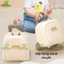 Bộ Đồ Chơi Vali Gặm Nướu BỐ KHỦNG LONG Xúc Xắc Lục Lạc 10 Chi Tiết Cao Cấp Cho Bé Có Thể Tiệt Trùng Có Hộp Đựng