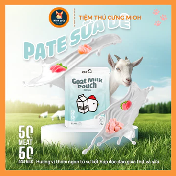 Pate Mèo PETQ - Pate sữa dê 70gr cho Mèo Con và Mèo trưởng thành