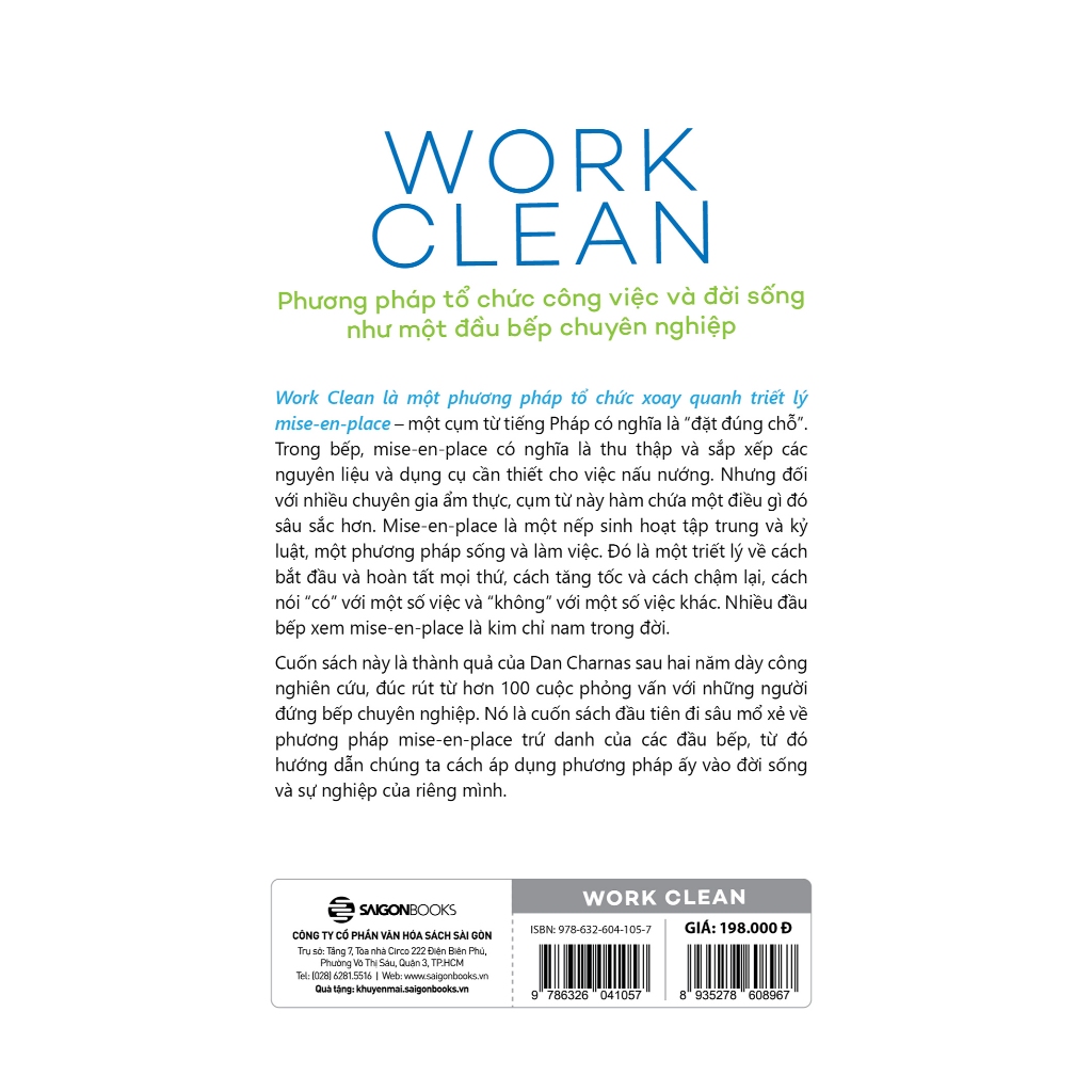 Sách - Work Clean - Dan Charnas