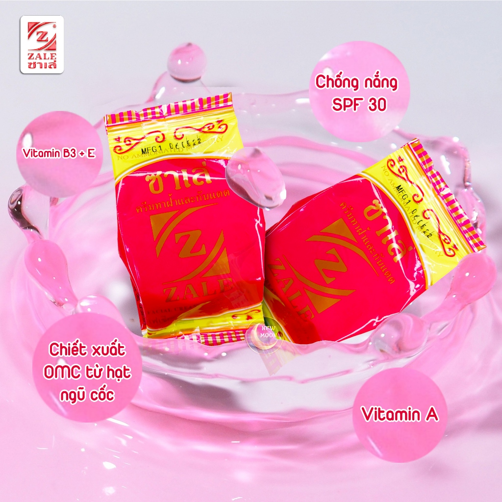 Kem chống nắng nén [ZALE THÁI] VÀNG sáp ong - Combo 5 hũ