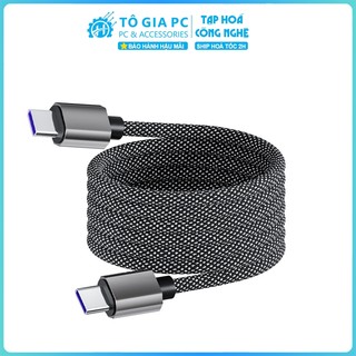 Dây sạc nhanh từ tính SN 60W chống rối tự hít dây dù 1 mét tương thích đa thiết bị