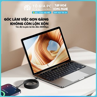 Dây sạc nhanh từ tính SN 60W chống rối tự hít dây dù 1 mét tương thích đa thiết bị