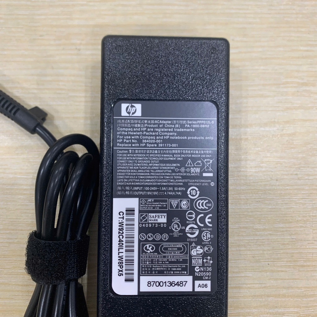 Sạc Laptop HP Probook elitebook 90w 19V 4.74A cho 4530S 8460P 8470P 8560P 8760P 9470M 9480 8470W 8540W Zin NEW 100%