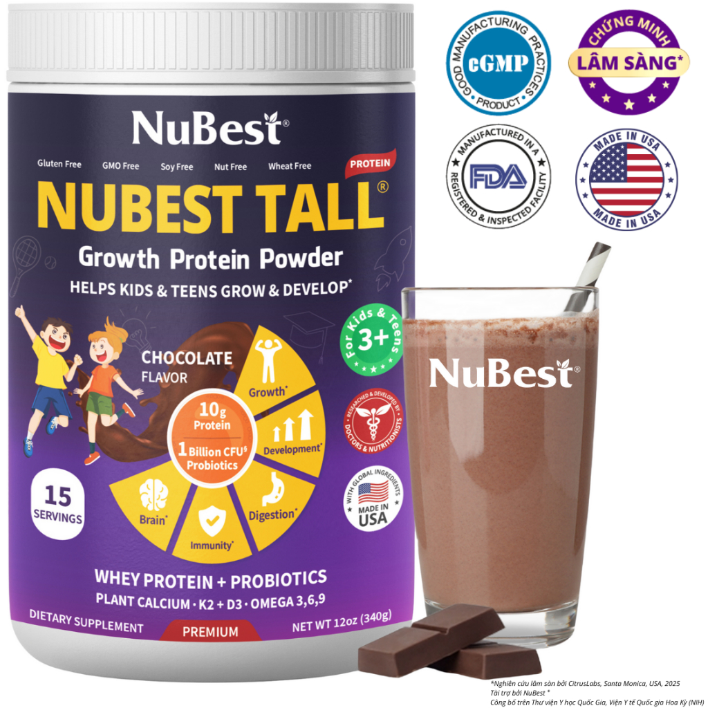 Ảnh Thực Phẩm Bổ Sung Sữa Bột NuBest Tall -  Hỗ Trợ Tiềm Năng Phát Triển Cho Trẻ Từ 3 Tuổi 1