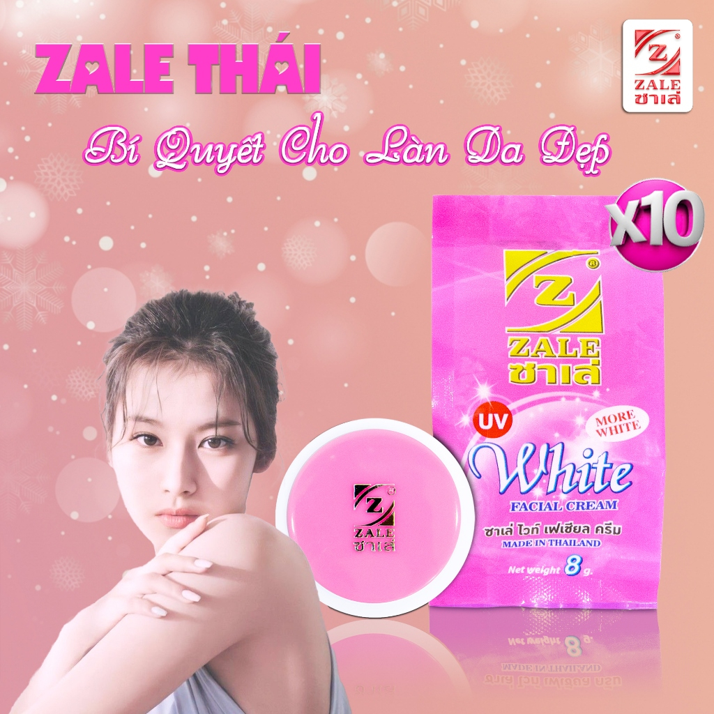 Kem dưỡng trắng da nén [ZALE THÁI] HỒNG ngọc trai - Hộp 24 hũ
