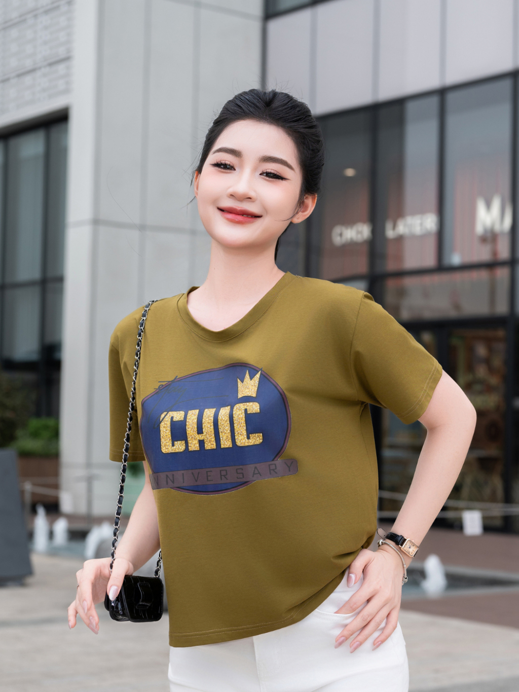 Ảnh Áo Thun Nữ Laroma 02 | Mềm Mát - Thấm Hút Mồ Hôi - An Toàn Cho Da - Bền Bỉ 4