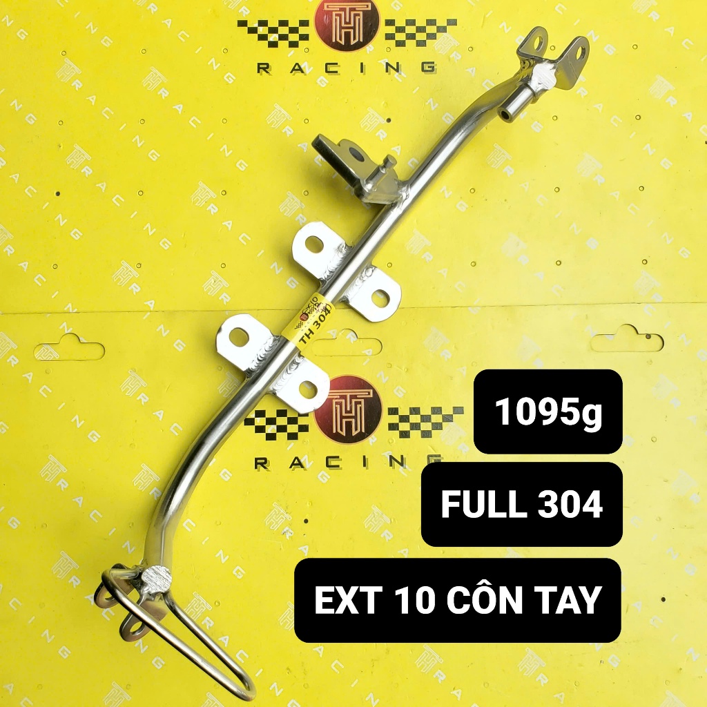Gác máy full INOX 304 gắn Wave, Dream, Ex, Sirius, Fuled, Wave 110, Funeo...