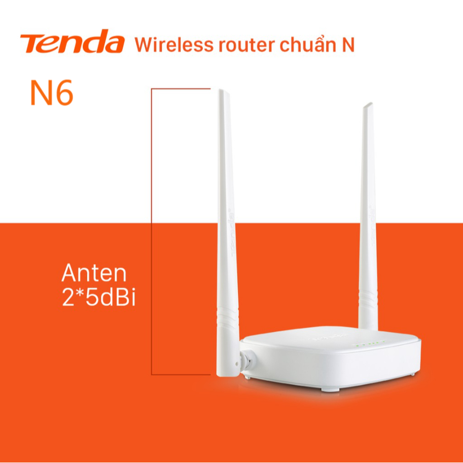 Ảnh Bộ Phát WiFi Tenda N6 Chuẩn N 300Mbps - Hàng Chính Hãng 1