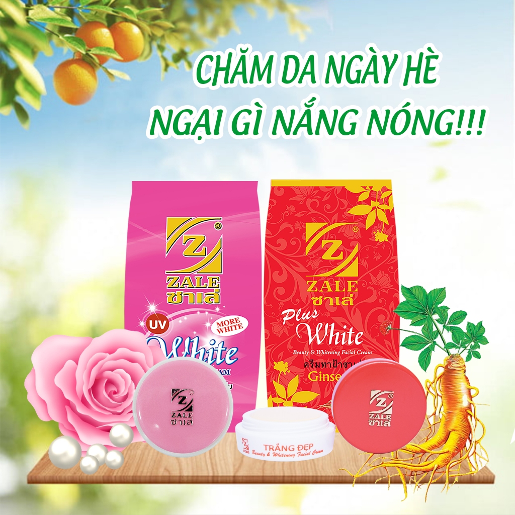 Combo 5 ZALE Hồng trắng da và 5 ZALE Đỏ mờ nám,giảm mụn