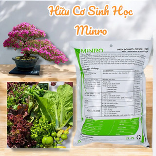 2kg Phân Bón Hữu Cơ Sinh Học Minro Cung Cấp Dưỡng Chất, Tăng Năng Suất Nông Sản Cây Rau, Hoa kiểng, Cây Ăn Trái
