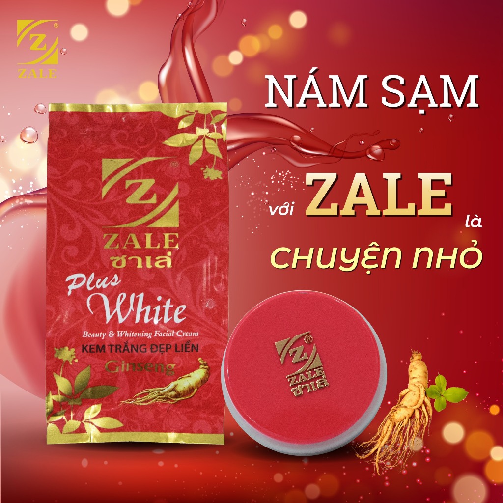 Combo 5 ZALE ĐỎ mờ nám, giảm mụn và 5 ZALE VÀNG chống nắng