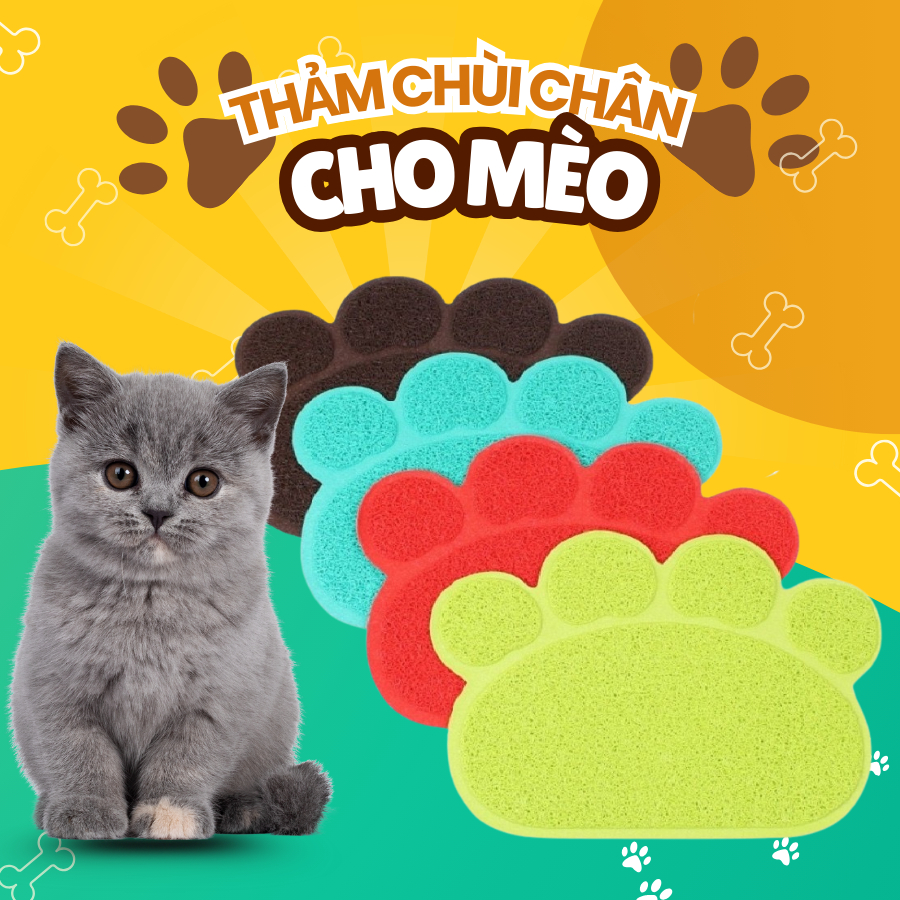 THẢM LÓT SÀN CHO MÈO-THẢM CHÙI CHÂN CHO MÈO-CHỐNG BỤI BẨN RƠI KHẮP NƠI