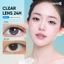 Kính áp tròng khoá ẩm 24H 1 Tháng Màu Trong Suốt CARASE, Lens cận Clear (1 bên mắt)