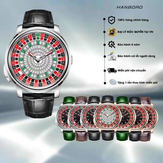 Đồng Hồ Cơ Nam HANBORO 1001 & 1015 | Tặng kèm bóp đựng đồng hồ [5355]