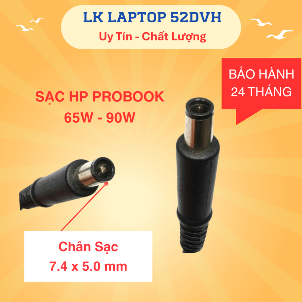 Sạc Laptop HP Probook elitebook 90w 19V 4.74A cho 4530S 8460P 8470P 8560P 8760P 9470M 9480 8470W 8540W Zin NEW 100%