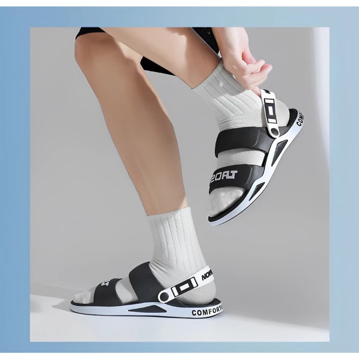 Mẫu Mới Dép Quai Ngang Có Quai Nam Nữ, Giày Dép Lê Sandal Quai Sau Dáng Thể Thao Dp11