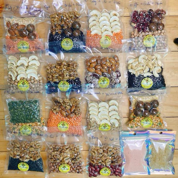 [Combo 30 gói] Set hạt làm sữa hạt, hạt dinh dưỡng nấu sữa mix sẵn hút chân không - ăn dặm bà bầu, người tiểu đường