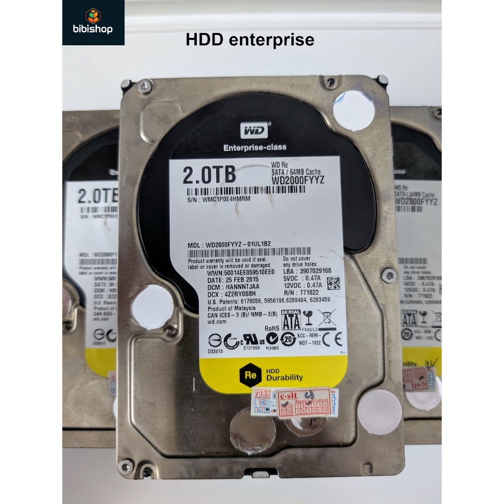 Ổ cứng HDD WD 1TB 2TB 4TB Enterprise chuyên server và NAS | Shopee