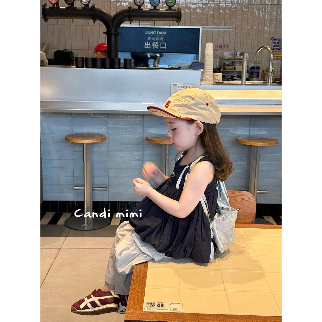 CANDI MIMI Áo babydoll phong cách sporty - Phong cách Hàn Quốc