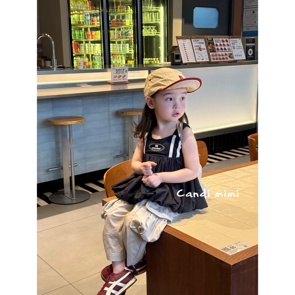 CANDI MIMI Áo babydoll phong cách sporty - Phong cách Hàn Quốc