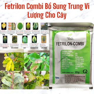 2,5g Phân bón lá FETRILON - COMBI bổ sung trung vi lượng cây xanh lá, rụng trái non, hạn chế Nứt Gai Đỏ Gai Sầu Riêng