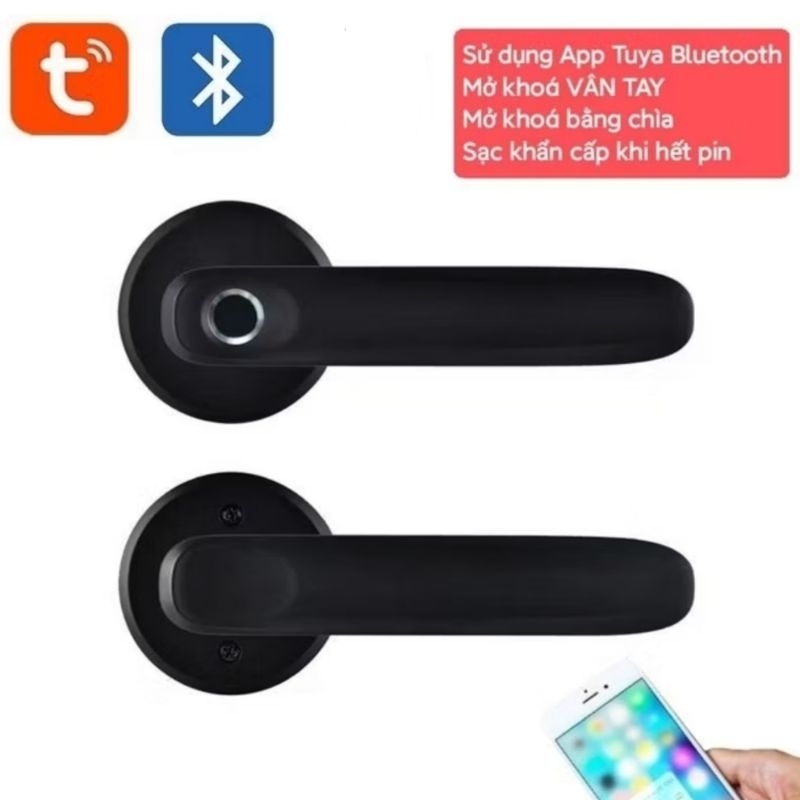 Khoá cửa vân tay thông minh sử dụng app Tuya Bluetooth/Khoá cửa phòng thông minh(sản phẩm đòi hỏi hiểu kỹ thuật)
