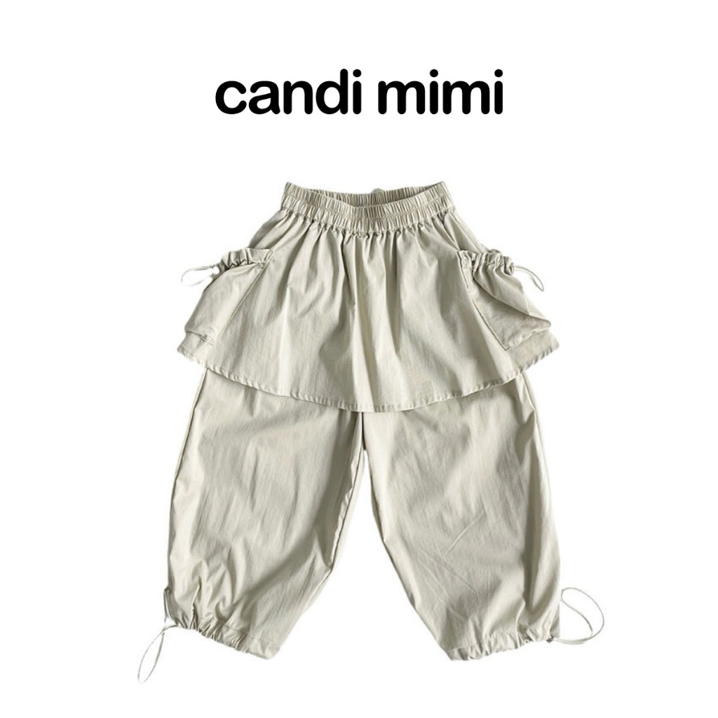 CANDI MIMI Áo phông cotton đỏ sọc trắng ngắn tay - Phong cách Hàn Quốc