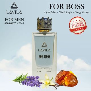 Nước hoa LAVILA For Boss phong cách gợi cảm, quyến rũ, lôi cuốn 75ml - Tặng chai nhỏ 20ml