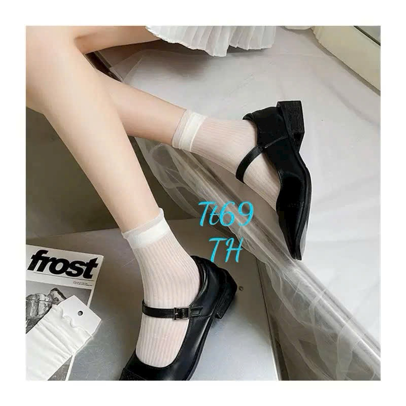 Sét 10 đôi tất lưới ren công chúa cổ bèo tt69